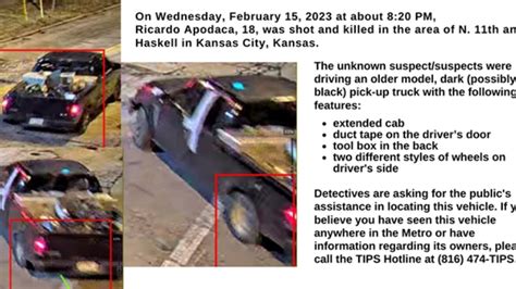 Police Ask For Help Finding Suspect Vehicle From Kck Homicide Kansas