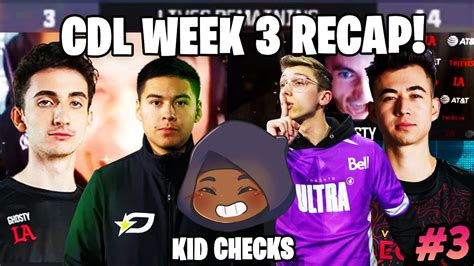 CDL MAJOR 2 WEEK 4 RECAP SHOTZZY SUPERSTAR OPTIC VS ULTRA BANGER