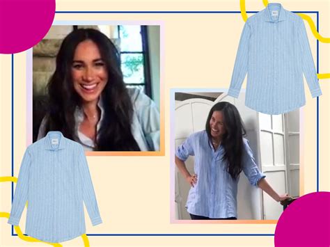 Meghan Markle Duchess Of Sussexs Favourite Striped With Nothing Underneath Shirt Reviewed