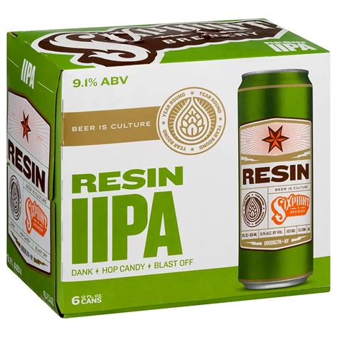 Six Point Resin Ipa Beer 12 Oz Cans Shop Beer At H E B