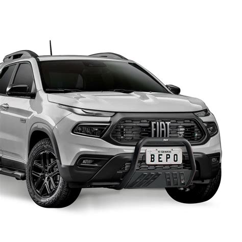 Parachoque de impulsão quebra mato Bepo 2 pol preto Fiat Toro 2022 2023