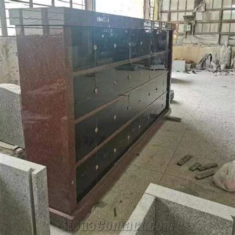 Shanxi Black Granite And Grey Granite Columbarium Mausoleum From China