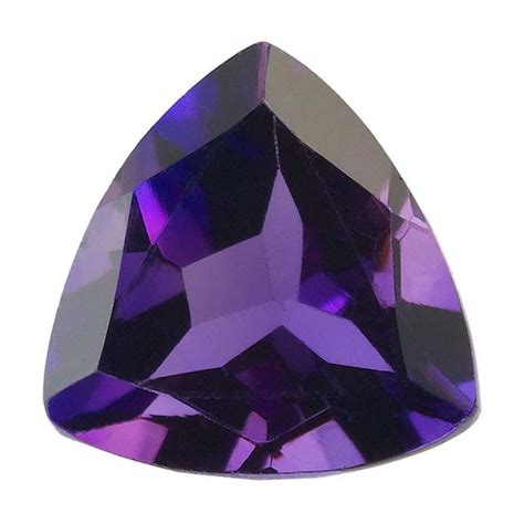 Royal Amethyst 6mm Trillion Faceted Stone Aaa Grade