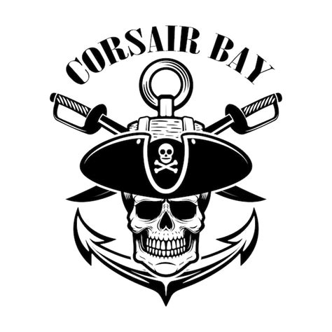 Pirate Skull And Bones Template