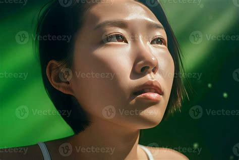 Chinese woman face portrait. Generate Ai 28638265 Stock Photo at Vecteezy