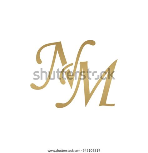 Nm Initial Monogram Logo Stock Vector Royalty Free