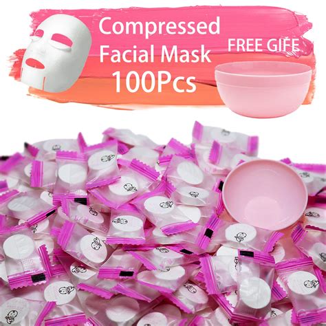 Amazon Pcs Compressed Facial Mask Sheet Beauty Diy Disposable