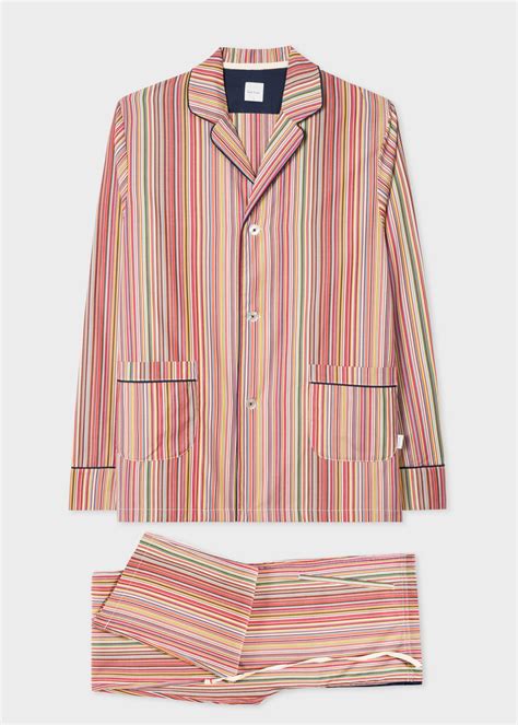 Men S Signature Stripe Cotton Pyjama Set Paul Smith