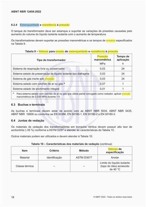 Quais S O Os Valores Para Ensaio De Estanqueidade E Resist Ncia Pres