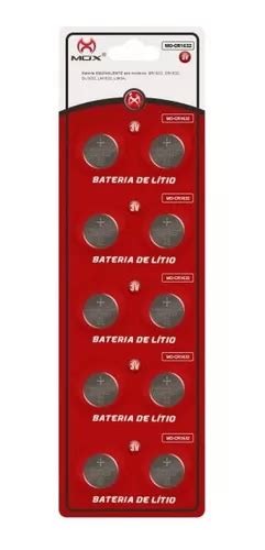 10 Pcs Bateria Moeda Cr1632 3v Pilha Lítio Original Cartela MercadoLivre