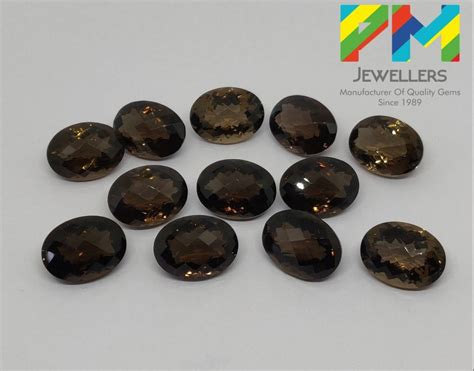 Brown Smokey Quartz Gemstone For Jewellery Shape Oval At Rs 20 Carat