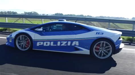 La policía italiana utiliza su Lamborghini Huracan para transportar un