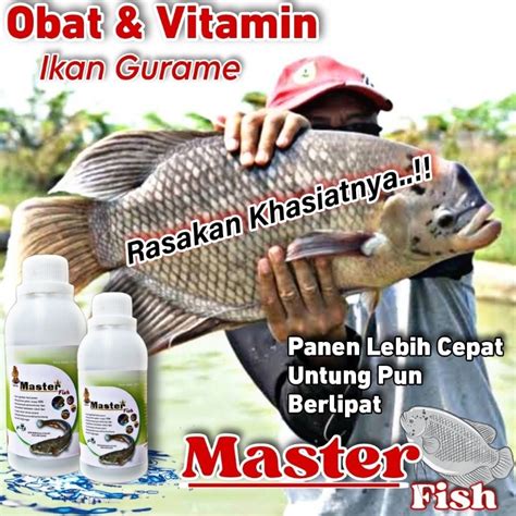 Jual Probiotik Ikan Gurame Master Fish Isi Ml Penggemuk Dan Vitamin