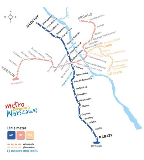 Nie będzie nowych stacji metra M1 Muranów i Plac Konstytucji