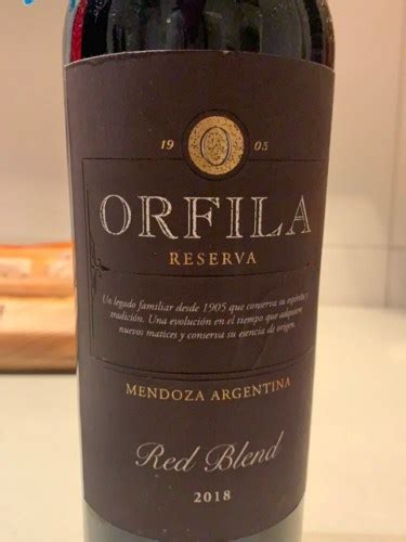 Orfila Reserva Red Blend Vivino Us