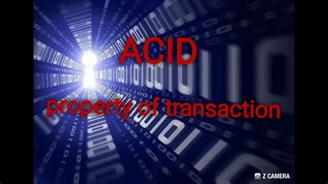 Acid Property Of Transaction In Dbms Youtube