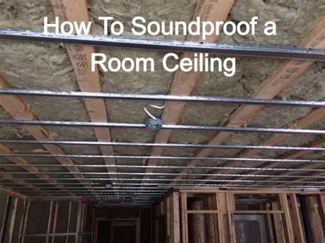 How To Soundproof A Roombasementceiling Or A Wall Soundproof Room Basement Ceiling Sound