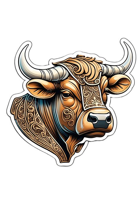 Bull Sticker Png Vector Psd And Clipart With Transparent Background