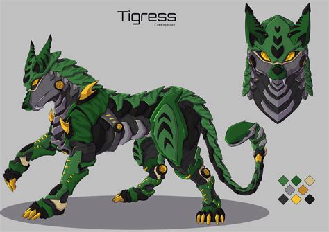 Bakugan Battle Planet Ventus Tigrerra Concept Art By Anke5 On Deviantart