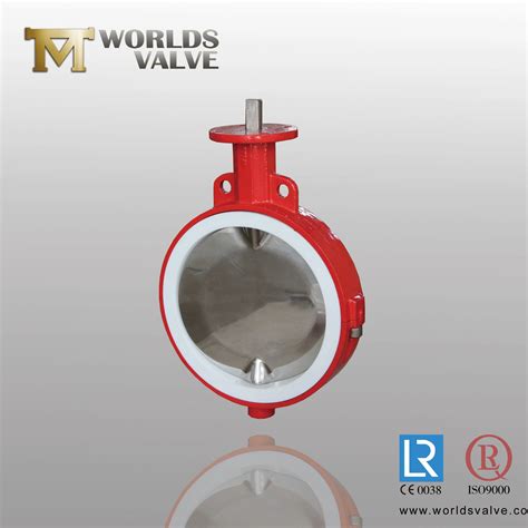 Ss Di Body Cf8m Polished Disc Wafer Water Gas Pressure Regulator Butterfly Valve With Ptfe Seat