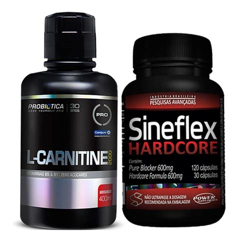 Kit L Carnitina 2000 Probiotica Termo Sineflex Hardcore