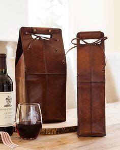 Winsome Leather Wine Bottle Holder Designs And Ideas Leather Gifts