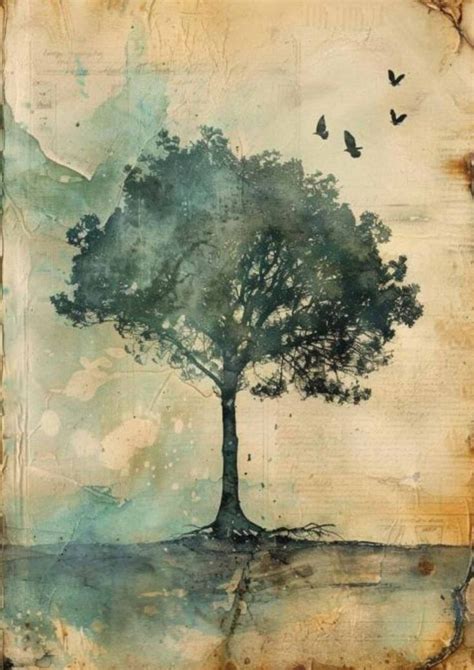 58 Magical Tree Junk Journal Pages Printable Pdf Artsydee Drawing Painting Craft