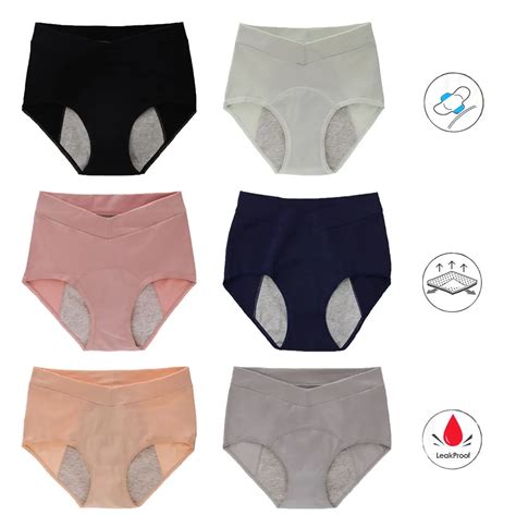 3pcs Set Leak Proof Menstrual Panties Women And Incontinence Underwear V