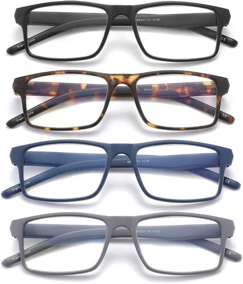 Paquete De Lentes De Lectura Con Bloqueo De Luz Azul Para Hombres Y