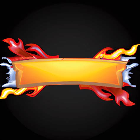 Flaming Banner Graphic · Creative Fabrica