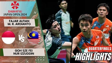 Alfian Ardianto INA Vs Goh Izzuddin MAS QF Japan Open 2024