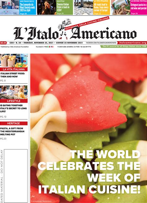 Edition November L Italo Americano Italian American