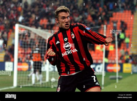 Ac Milans Andriy Shevchenko Celebrates Scoring The Second Goal Hi Res