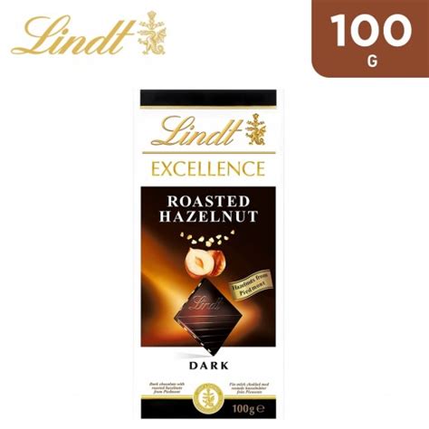 Buy Lindt Excellence Chocolate Roasted Hazelnut 100 G توصيل