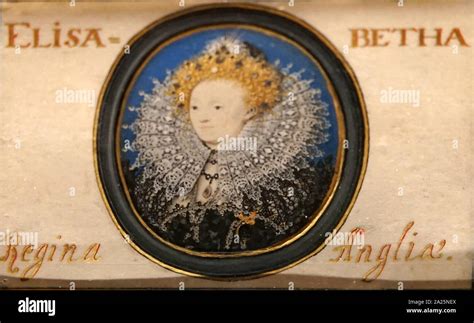 Portrait Of Elizabeth I Queen Of England And Ireland