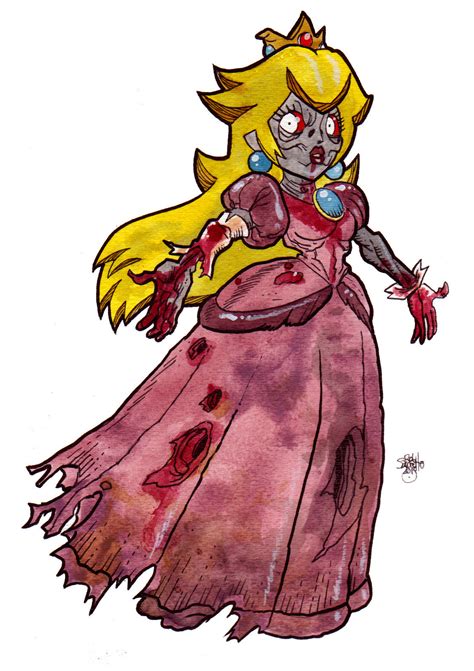 A Peach Of A Zombie Rob Sacchettos Art Prints
