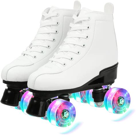 Buy Magnitt Women S Roller Skates Double Row Skates Adjustable Leather