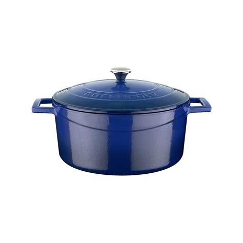 Saucepan Cast Iron 24 Cm Folk Range Blue LAVA Brand KitchenShop