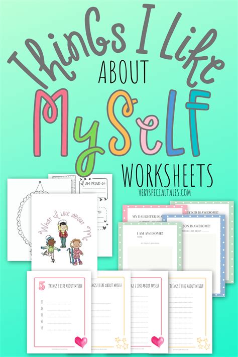 Things I Like About Myself” Worksheets Self Esteem Worksheets For