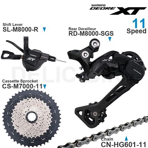 SHIMANO DEORE XT M8000 11 Speed Groupset RD SL CN RD M8000 Rear