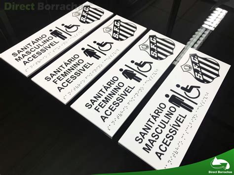 Placas De Sinaliza O Em Braille Direct Borrachas