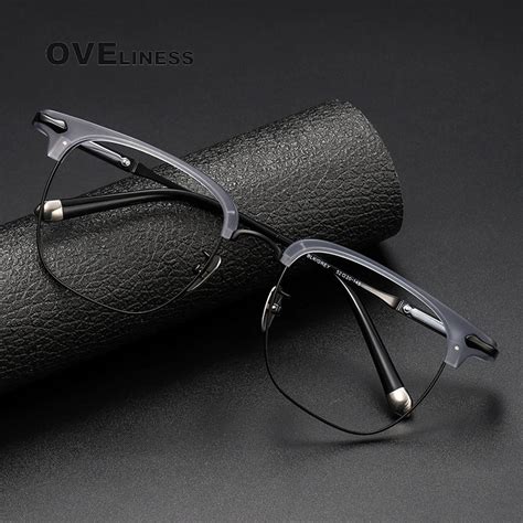 Monture De Lunettes En Ac Tate De Titane Pour Hommes Et Femmes Lunettes