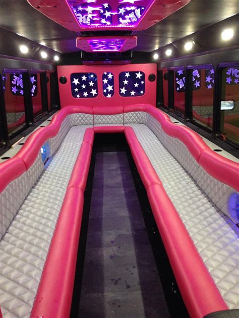 Pink Limo Bus | Syracuse Limo Bus