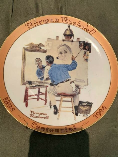 Mavin | Norman Rockwell 1994 Vintage Plate Bradford Exchange Triple ...