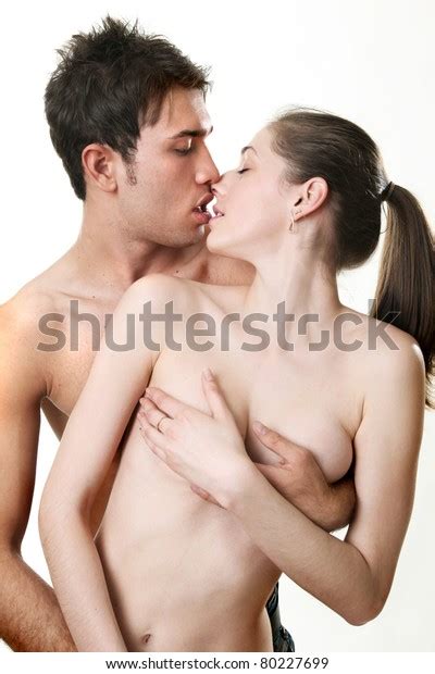 Nude Girl Guy Kiss Stock Photo Edit Now