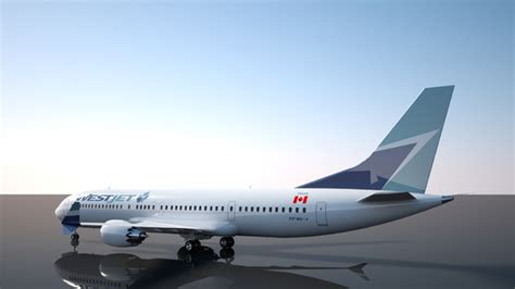 Westjet Boeing 737 Max 9 Model 3d Turbosquid 1179054