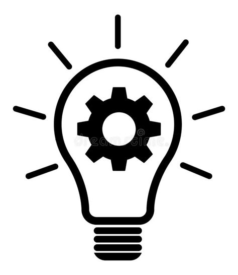 Lightbulb Gears Icon Settings For Mobile Applications Web Sites Etc