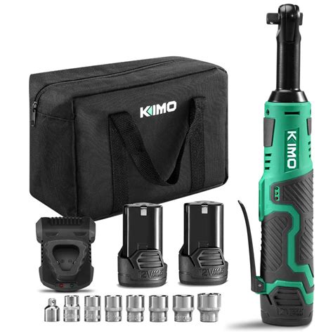 Buy KIMO 3 8 Extended Electric Ratchet Wrench Set 40 Ft Lbs 400 Rpm