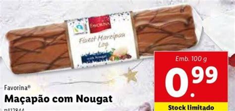 Promoção Favorina Maçapão Nougat 100g em Lidl