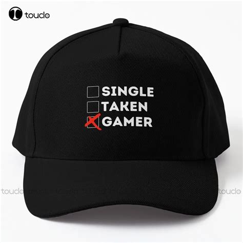 Funny Single Taken Gamer Sticker Valentine Gift S Baseball Cap Women S